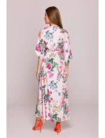model 21154660 Zavinovací maxi šaty s potiskem model 1 - STYLOVE model 21154660 Zavinovací maxi šaty s potiskem model 1 - STYLOVE