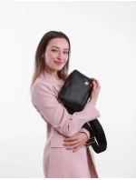 Dámská kabelka Vuch Coalie Flowers Black Dámská kabelka Vuch Coalie Flowers Black