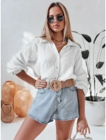 Dámská mušelínová košile oversize MUSLINEA bílá FashionStreet DY0473