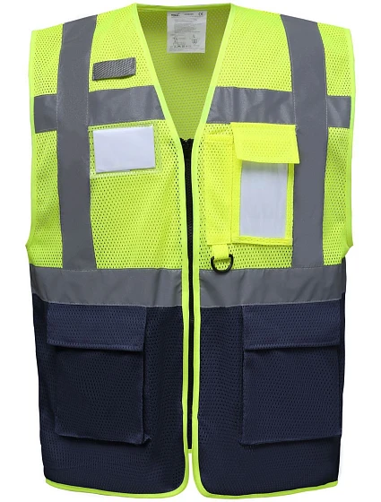 Yoko HVW 820 Hi-Vis síťovaná bezpečnostní vesta 79.W820 hi vis yellow/navy Yoko HVW 820 Hi-Vis síťovaná bezpečnostní vesta 79.W820 hi vis yellow/navy