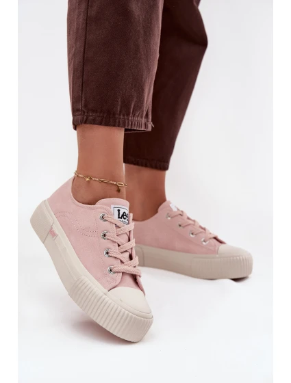 Dámské tenisky na platformě LEE ISLA C WOMEN LOW 50253001.78E Růžové
