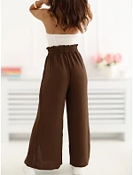 Spodnie CS SP model 22099801 ciemny brązowy - FPrice Spodnie CS SP model 22099801 ciemny brązowy - FPrice