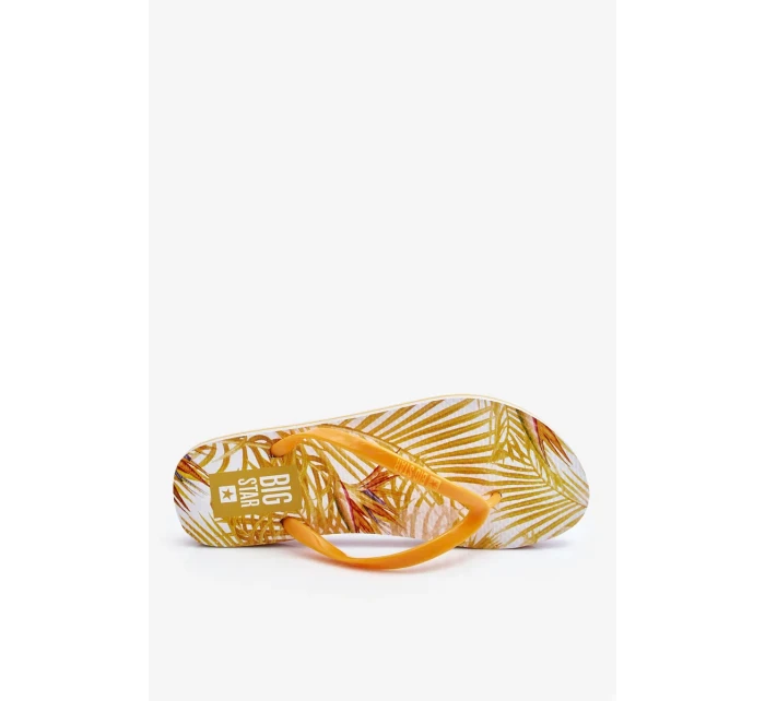 Dámské módní žabky Big Star LL274819 žluté