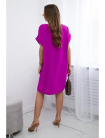 Šaty s kapsami fialové