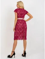 Dámské šaty LK SK 507365 kaštanové - Lakerta Dámské šaty LK SK 507365 kaštanové - Lakerta