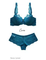 Dámská podprsenka M-3344/22 Cora Tmavě tyrkysová - Mat