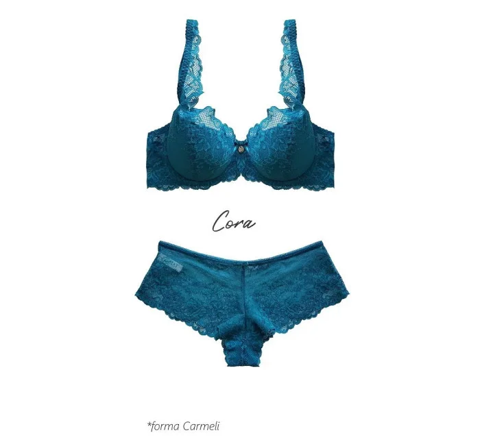Dámská podprsenka M-3344/22 Cora Tmavě tyrkysová - Mat