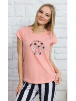 Dámské pyžamo kapri Hello world Dámské pyžamo kapri Hello world