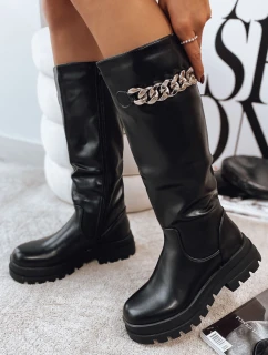 Dámské kozačky black Dstreet model 21972006 - FashionStreet