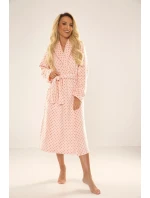 Dlouhý dámský župan model 21787104 Melanie 3XL4XL - De Lafense