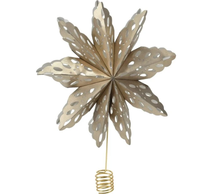 VÁNOČNÍ STROMEČEK HVĚZDA TIP 30CM PAPÍR ZLATÝ