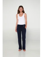 Vamp - Jednobarevné dlouhé kalhoty 20215 - Vamp