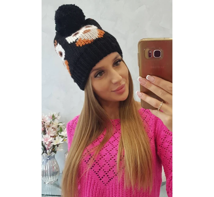 Dámská čepice Owl K340 černá