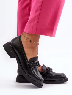 Elegantní dámské kožené mokasíny Black Triana