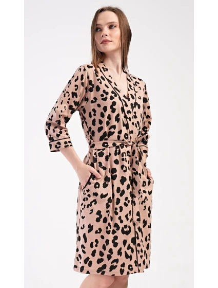 Dámský župan krátký Leopard