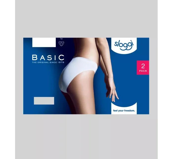 Dámské kalhotky Sloggi Basic+ Tai 2P bílé Dámské kalhotky Sloggi Basic+ Tai 2P bílé