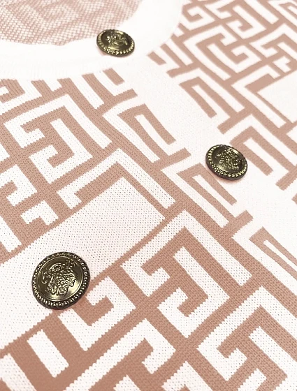 Béžová dámská halenka s krátkými rukávy model 20141741 - MADE IN ITALY