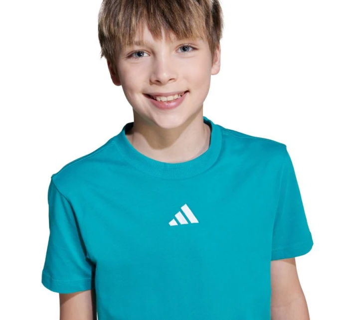 Dětské tričko adidas Essentials Tee 160 zelené JW0005