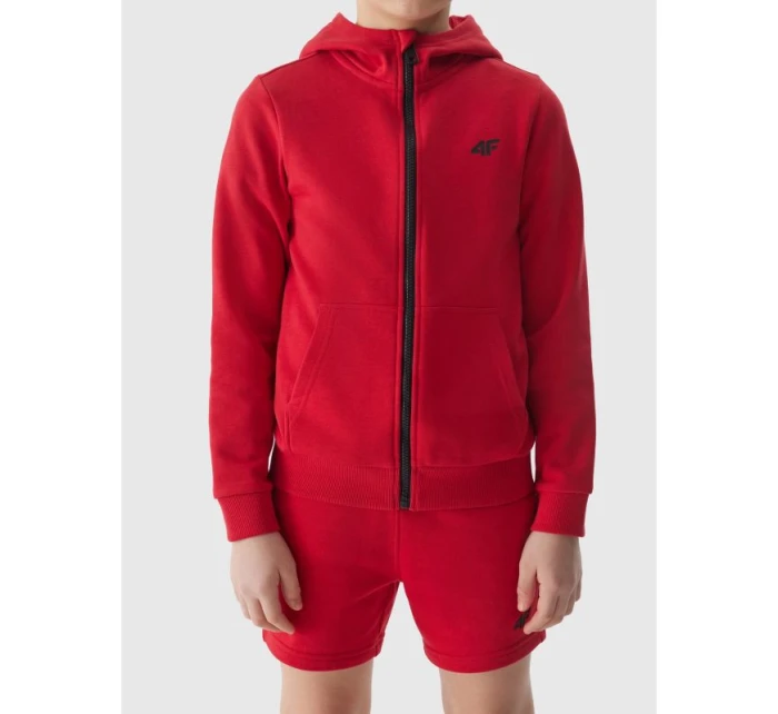 Chlapecká mikina na zip s kapucí 4F Junior Chlapecká mikina na zip s kapucí 4F Junior