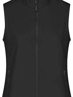 Daiber JN 1127 Dámská 2-vrstvá promo softshellová vesta 02.1127 black/black