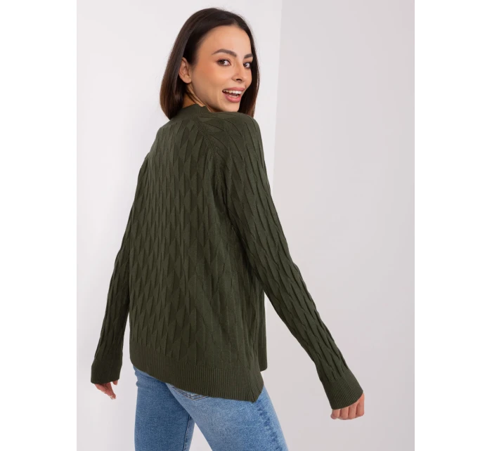 Svetr AT SW 2326.37X tmavě khaki Svetr AT SW 2326.37X tmavě khaki