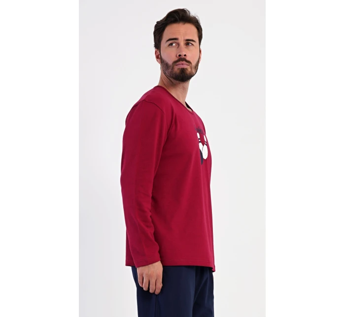 Pánské pyžamo dlouhé Bowling