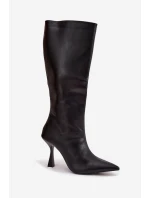 Kozačky na podpatku model 217521 Step in style Kozačky na podpatku model 217521 Step in style