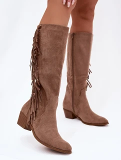 Kozačky na podpatku  model 223001 Step in style