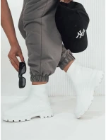 Dámské ponožkové boty ORCE white FashionStreet ZY0472 Dámské ponožkové boty ORCE white FashionStreet ZY0472