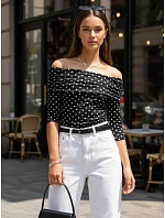 dámská pruhovaná halenka černá Dstreet model 21976246 - FashionStreet dámská pruhovaná halenka černá Dstreet model 21976246 - FashionStreet