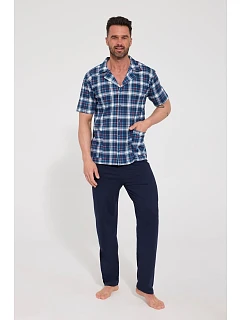 Pyžamo Cornette 318/62 cr/r M-2XL pánské rozepínací