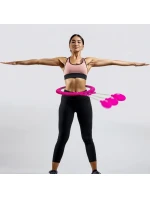 HULA HOP S MASÉREM, ZÁVAŽÍM A PULTEM FUCHSIOVÁ ENERO FIT