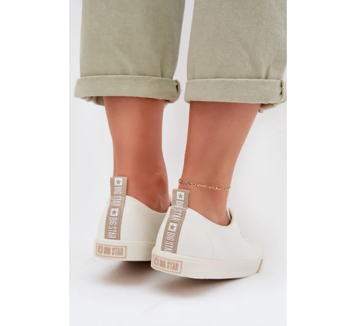 Dámské tenisky z eko kůže Big Star TT274023 Bílé Dámské tenisky z eko kůže Big Star TT274023 Bílé