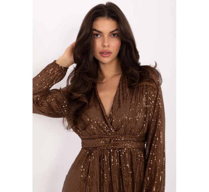 Sukienka MI SK model 21730823 brązowy - FPrice