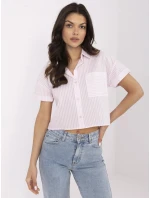 Košile NM KS KA 01148.50P bílá růžová