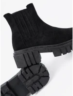 Exkluzívní kotníčkové boty dámské černé platforma Exkluzívní kotníčkové boty dámské černé platforma