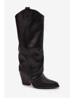 Kozačky na podpatku  model 219856 Step in style