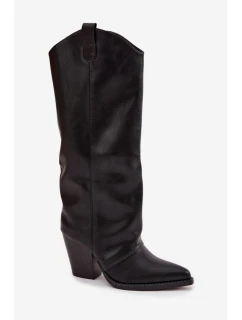 Kozačky na podpatku  model 219856 Step in style