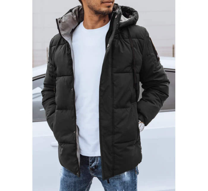 Pánská zimní prošívaná bunda černá FashionStreet TX4463
