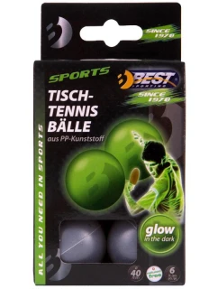 SVÍTÍCÍ MÍČKY NA STOLNÍ TENIS 6KS NEJLEPŠÍ SPORTOVNÍ