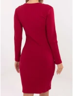 Sukienka RV SK model 21768520 bordowy - FPrice Sukienka RV SK model 21768520 bordowy - FPrice