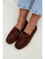 Dámské loafersy mokasíny s plochou podrážkou Roseline – tmavě hnědé Dámské loafersy mokasíny s plochou podrážkou Roseline – tmavě hnědé