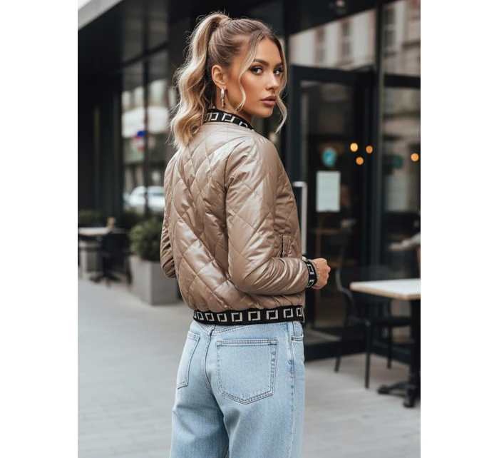 Dámská prošívaná bunda camel Dstreet model 21964284 - FashionStreet