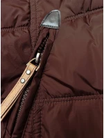 Dámská zimní bunda v barvě s kapucí model 21246489 - LHD Dámská zimní bunda v barvě s kapucí model 21246489 - LHD