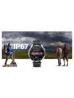 Chytré hodinky GIEWONT Vertex SmartCall GW450-5 Silver/Carbon Leather