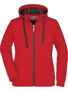 Daiber JN 354 Dámská mikina Doubleface 02.0354 red/carbon