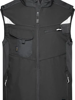 Daiber JN 845 Pracovní vesta - Strong 02.0845 black/black