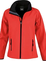 Result R 231F Dámská 2-vrstvá softshell bunda "Printable" 30.231F red/black