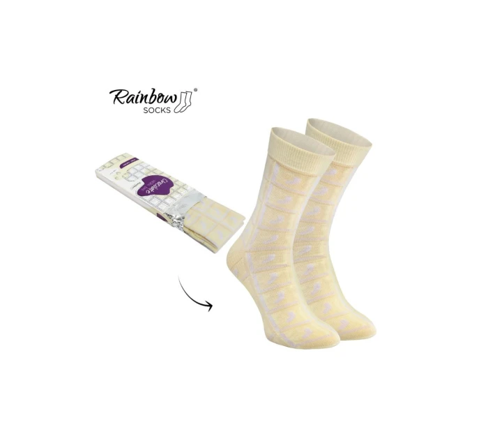 Duhové ponožky bílá model 21606762 1 pár - ZOOKSY/RAINBOW SOCKS