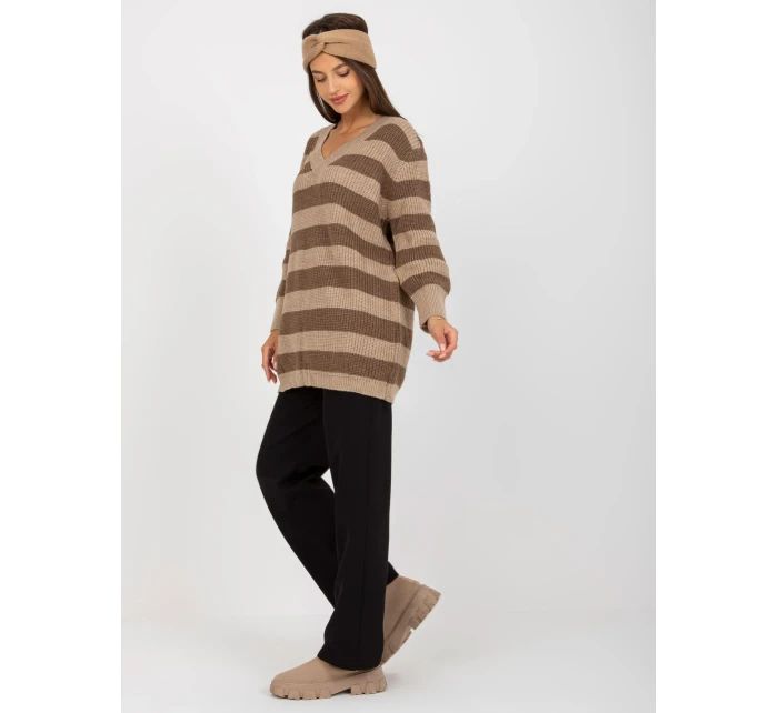 Dámský svetr LC SW 8030 tmavě lila Dámský svetr LC SW 8030 tmavě lila